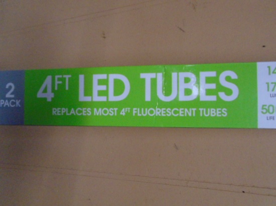 Brand New 2 Pack of 4ft LED Light Tubes