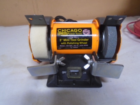 Chicago Electric 3" Mini Tool Grinder w/ Polishing Wheel