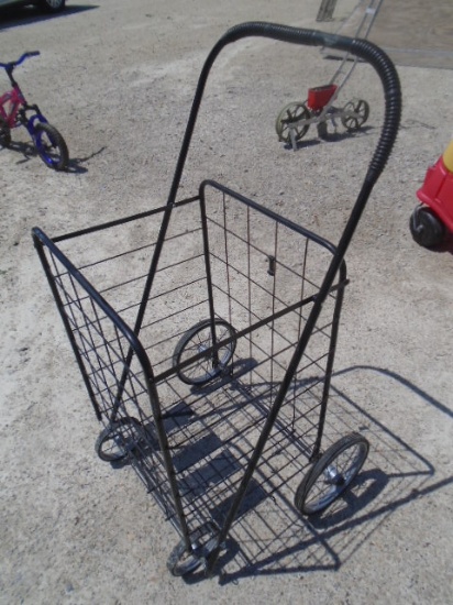 Rolling Fold-Up Shopping Cart
