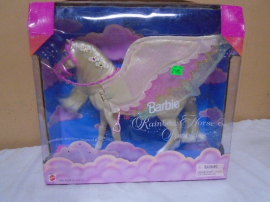 Barbie Rainbow Horse & Sprinkles Her Fairy Friend