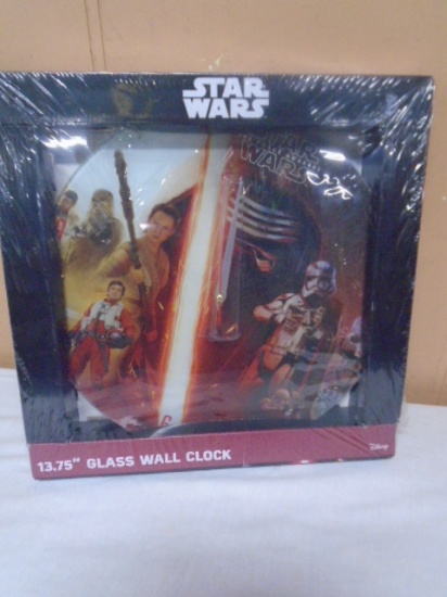 Star Wars "The Force Awaken" Glass Wall Clock