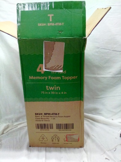 Twin Memory Foam Topper