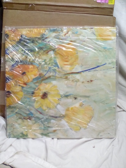20" X 20" Foral Painting