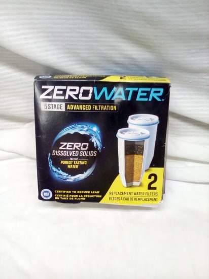 Zero Water Set of 2 Advanced Filtration 5 Stage Replacement Filters