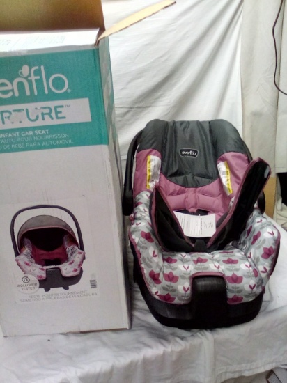 EvenFol Nuture Infant Car Seat with Base (Man. Date seen in pic 2)