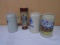 4pc Group of German Beer Steins