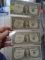 Group of (4) 1957 1 Dollar Silver Certificates