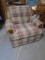 Simmons Plaid Upholstered Chair