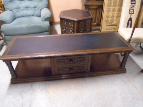 Retro Coffee Table & Matching Octogon End Table