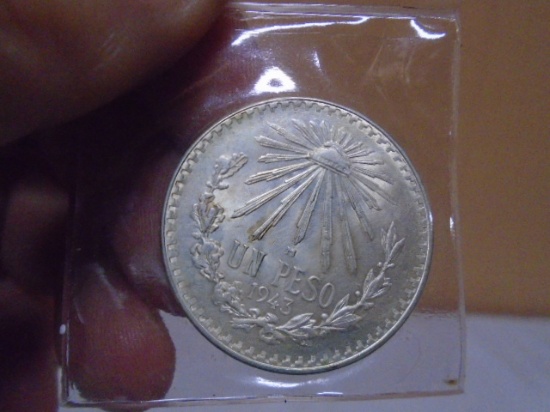 1943 Silver Mexican Peso