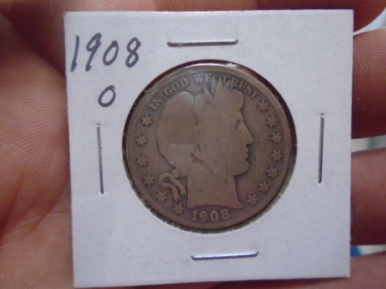 1908 O-Mint Barber Half Dollar