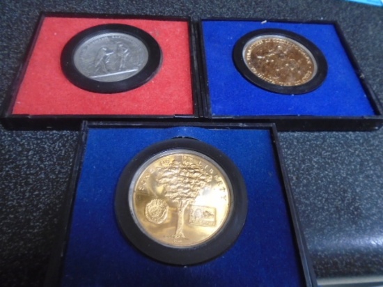 3 Pc. Group of US Mint Medals