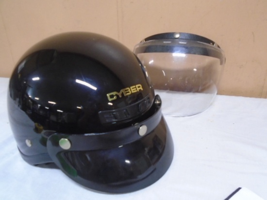 Cyber Motorcycle Helmet w/Face Shield