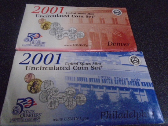 US Mint 2001 Uncirculated Coin Set