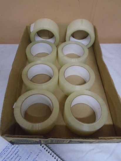 Group of 8 Brand New Rolls of Packing Tape