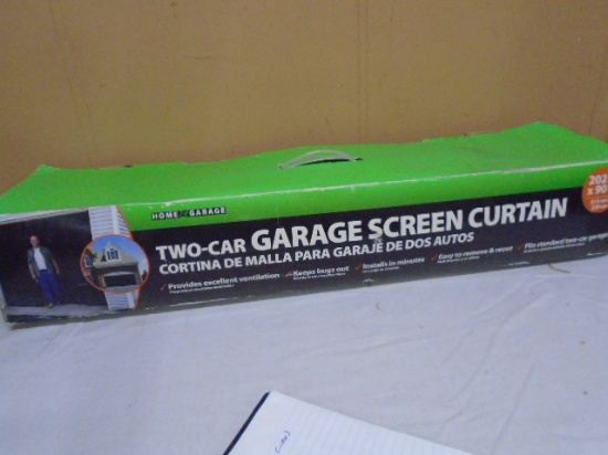 Two Car Garage Screen Curtain