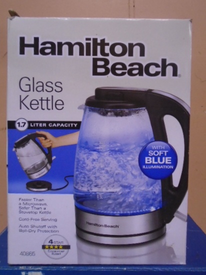 Hamilton Beach 1.7 Liter Electric Glass Kettle