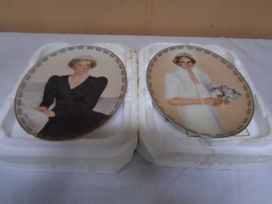 2 Bradford Exchange Limited Edition Princess Diana Pplates