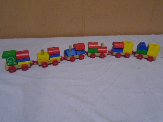 Discovery Toys wooden Block Shapes Train