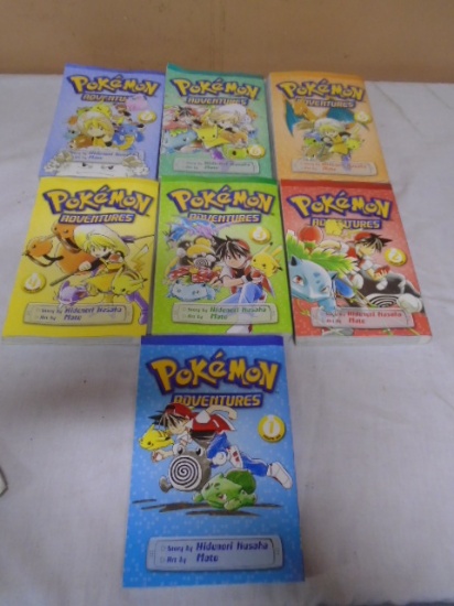 7 Volume Set of Pokemon Adventures Books