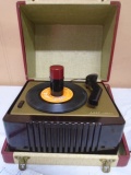 Vintage RCA Victor Record Player in Original Case