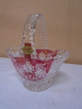 Anna Hutte German Lead Crystal Basket