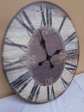 Large Wooden Wall Clock