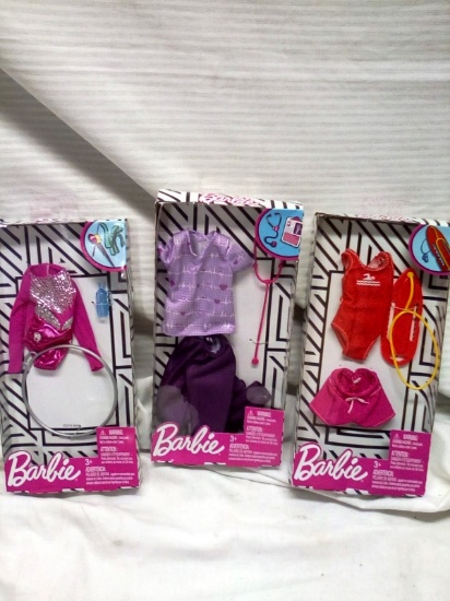 Qty. 3 sets of Barbie Clothes New Items in the packages