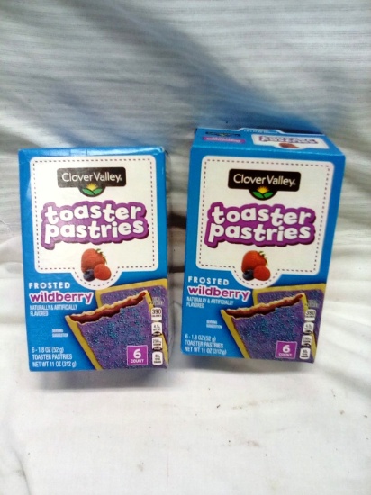 Qty. 2 boxes Frosted Wildberry Toaster Pastries 6 Count per box