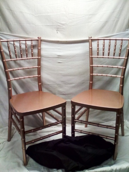 Composite set of 2 Chairs Color Rose Gold
