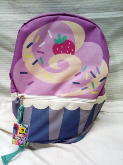 Kids Cupcake Backpack 10"x13"