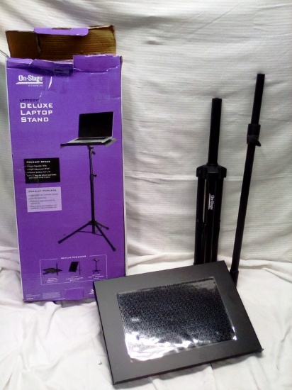 On Stage Deluxe Lap Top Tripod Adjustable Stand