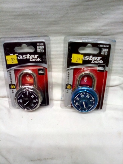 Pair of Master Lock Combination Locks New Items in the packages