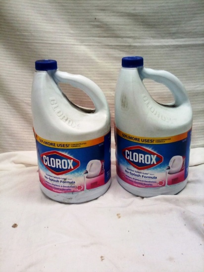 Qty. 2 Bottles Clorox 3.66 Qt No Splash Formula