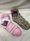 Ladies Slipper Socks 2 sets of 2 size 4-10