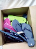 Box of 14 Pair of Misc. Flip Flops