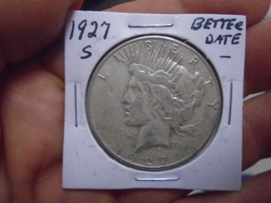 1927 S-Mint Silver Peace Dollar