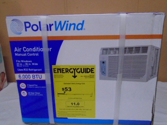 Brand New Polar Wind 6,000 BTU Window Air Conditioner