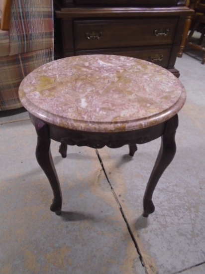 Beautiful Round Marble Top Side Stand