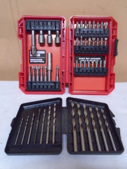 Bauer 35 Drill Bit Set & 13pc Drill Bit Set