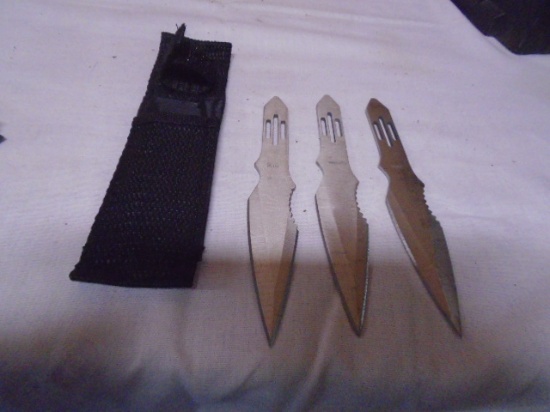3pc Set of Stainless Steel Throwing Knives