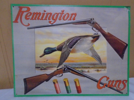 Remington Guns Metal Advertisment Sign