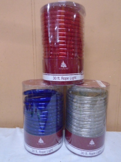 Red-White-Blue 30ft Rope Lights