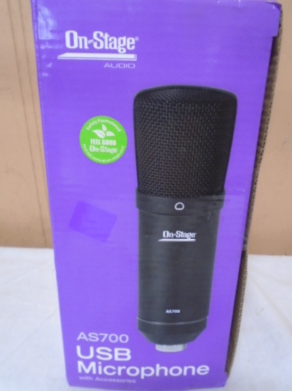 On Stage Audio AS700 USB Microphone w/ Accessories
