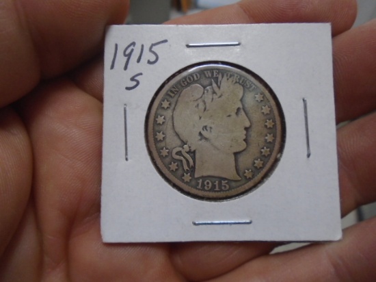 1915 S-Mint Barber Half Dollar