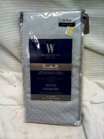 Wamsutta 625 Thread Count King Size Pillow Cases Qty. 2