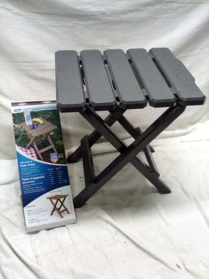 Grey Composite 14"x12"x15" tall Adirondack Folding Table