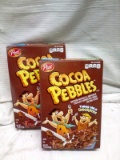 Qty. 2 boxes Post Cocoa Pebbles 11 Oz per box