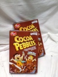 Qty. 2 boxes Post Cocoa Pebbles 11 Oz per box