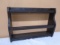 Wooden Painted Double Wall Shelf